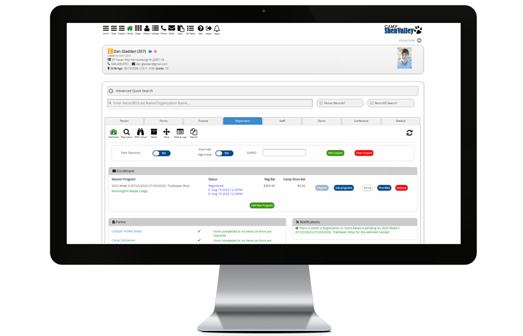 campwise demo