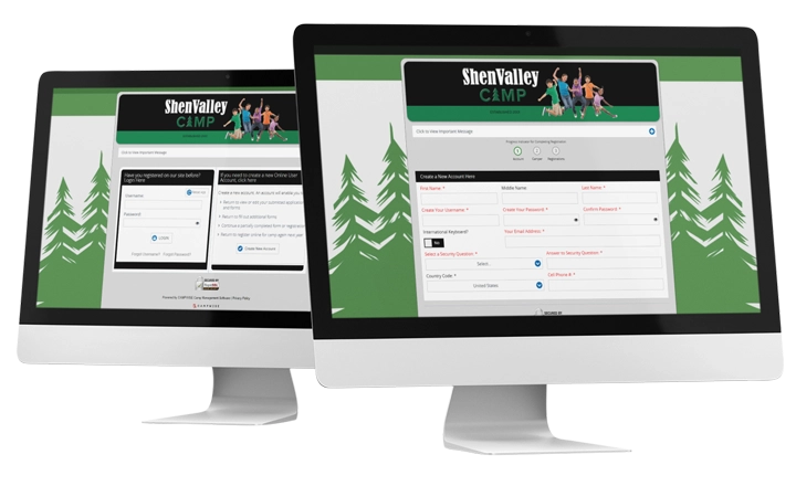 Customizable online registration screens that parallel your website's design