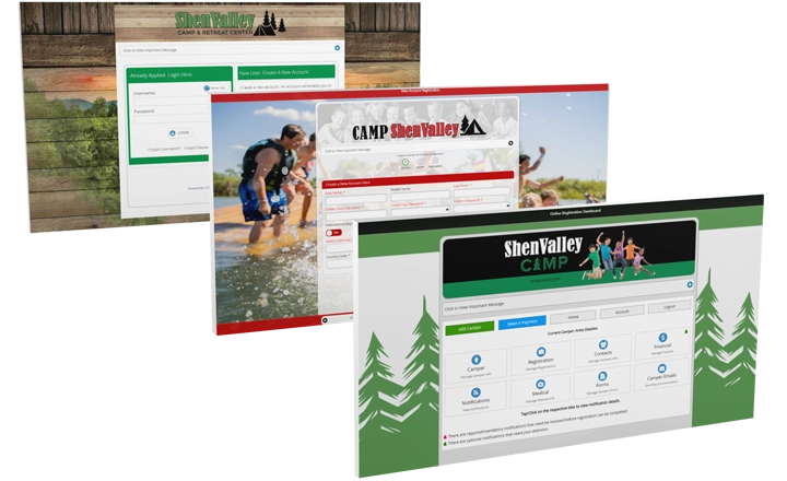 Customized registration screens